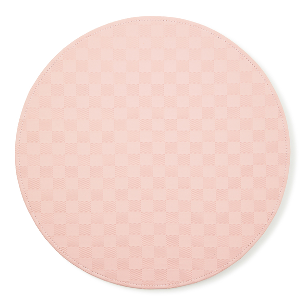 pink check faux leather placemat 44 pink check faux leather placemat 44