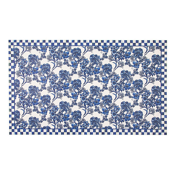 english garden floor mat - royal - 3 x 5 8 english garden floor mat - royal - 3 x 5 8