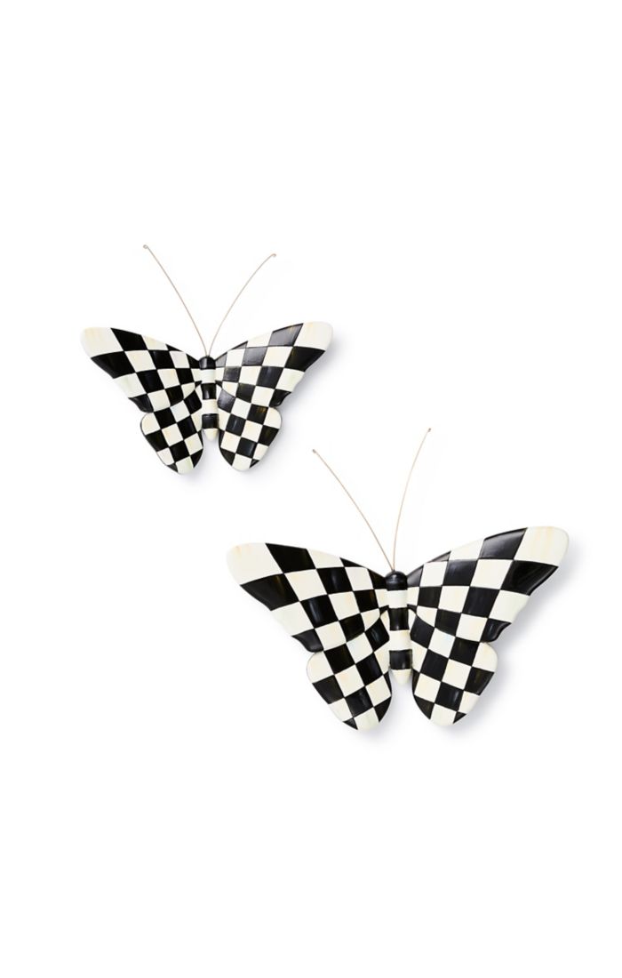courtly check outdoor butterflies wall decor, set of 2 67 courtly check outdoor butterflies wall decor, set of 2 67