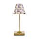 violet check led rechargeable cafe table lamp 132 violet check led rechargeable cafe table lamp 132