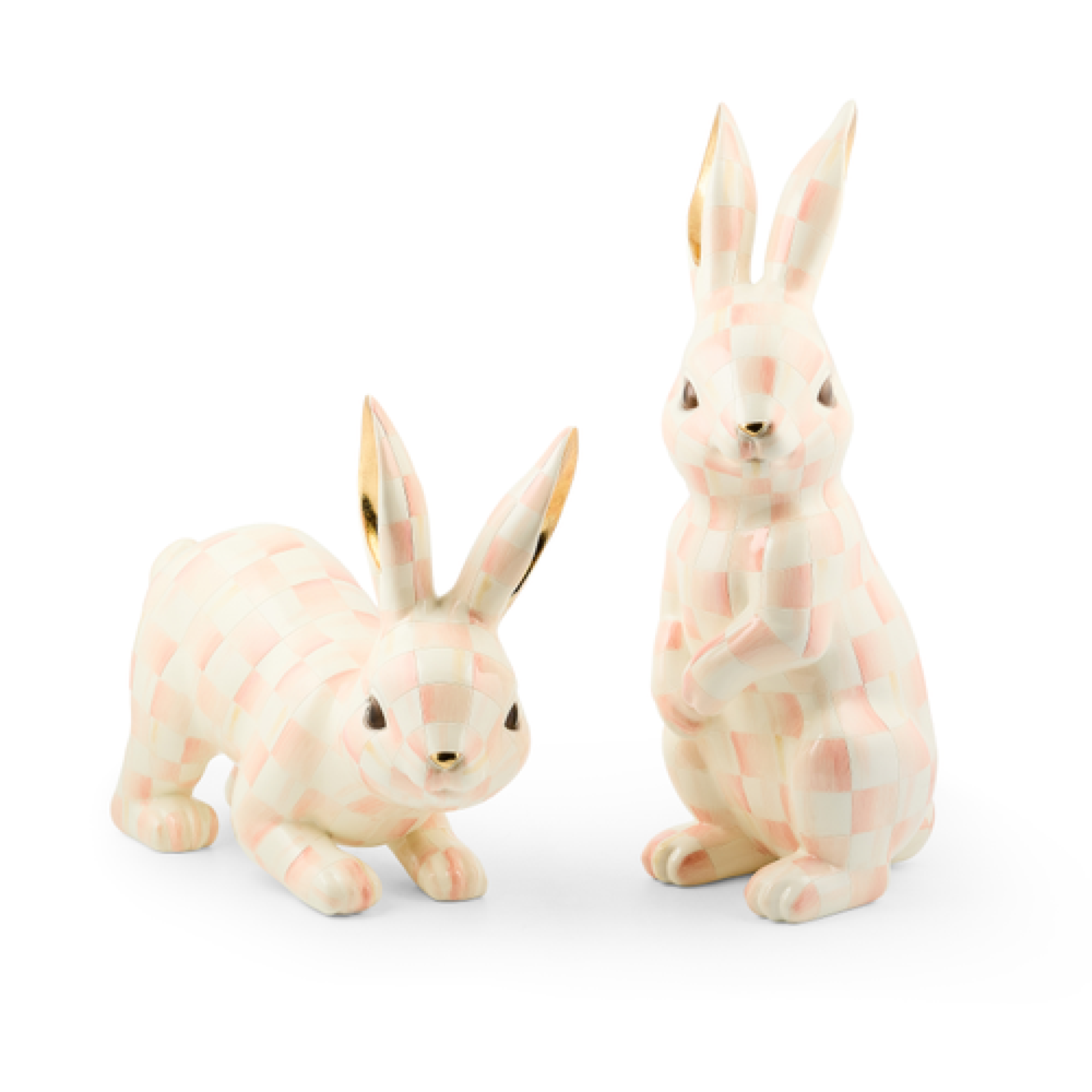 rosy check trophy bunnies, set of 2 54 rosy check trophy bunnies, set of 2 54
