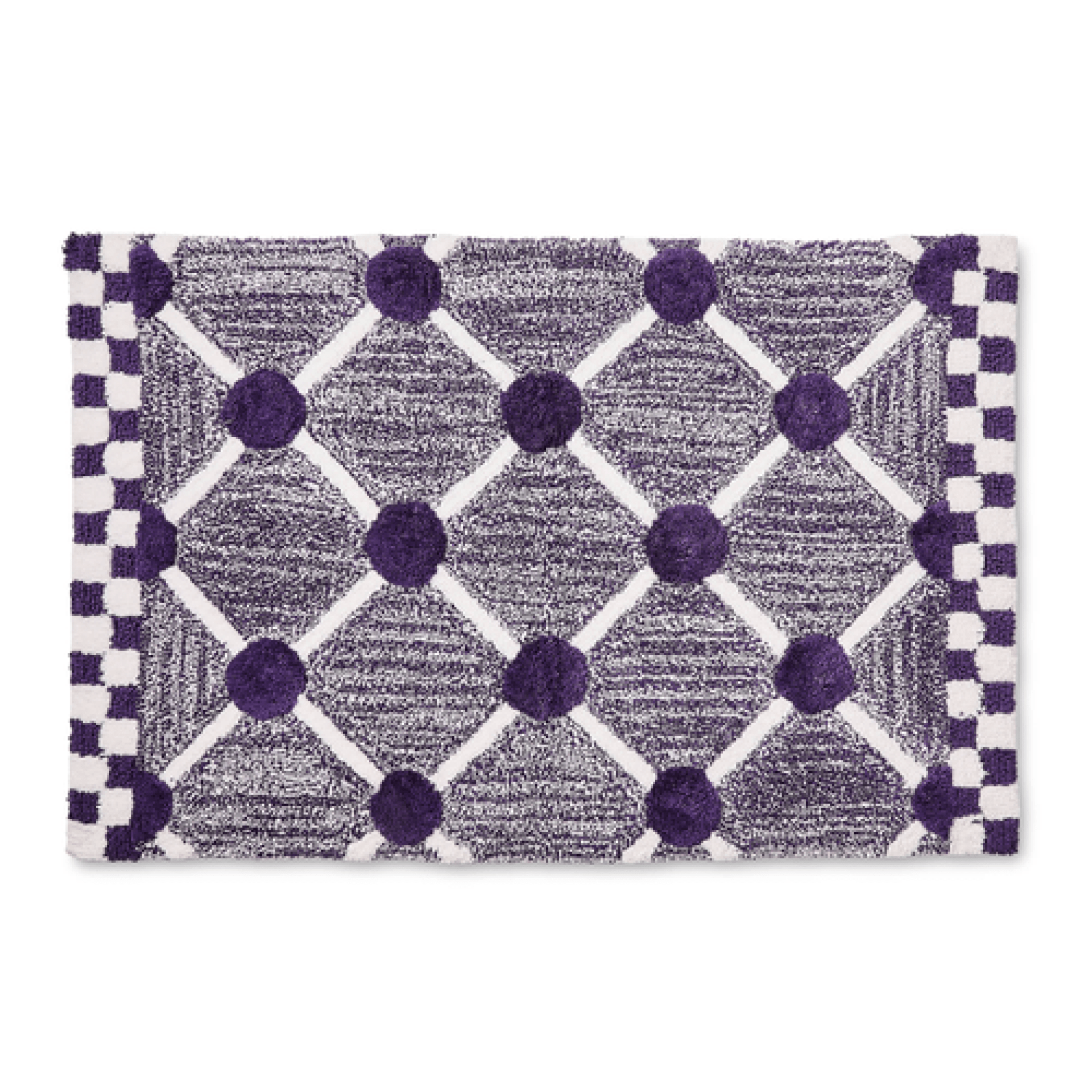 violet lattice & dot bath rug 52 violet lattice & dot bath rug 52