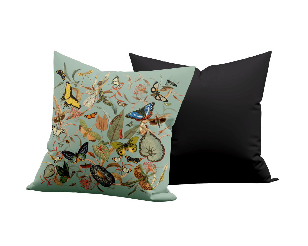 PILLOW AQUA BUTTERFLY 19 PILLOW AQUA BUTTERFLY 19