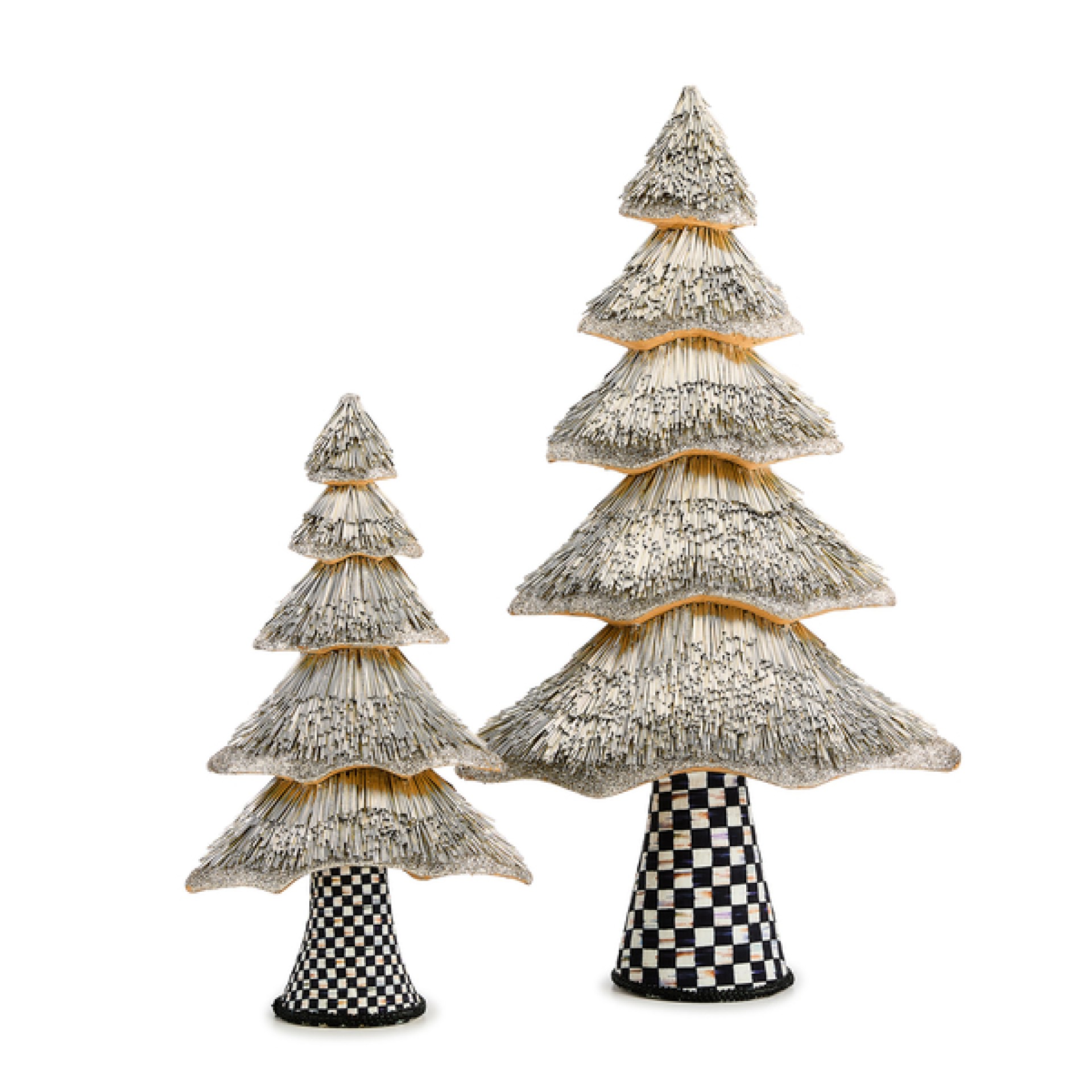 courtly noel metallic trees, set of 2 86 courtly noel metallic trees, set of 2 86