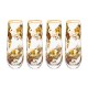 wild rose stemless flute, set of 4 109 wild rose stemless flute, set of 4 109