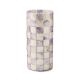 violet check capiz small vase 16 violet check capiz small vase 16