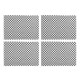 black check placemat, set of 4 48 black check placemat, set of 4 48