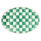emerald check small oval platter 81 emerald check small oval platter 81