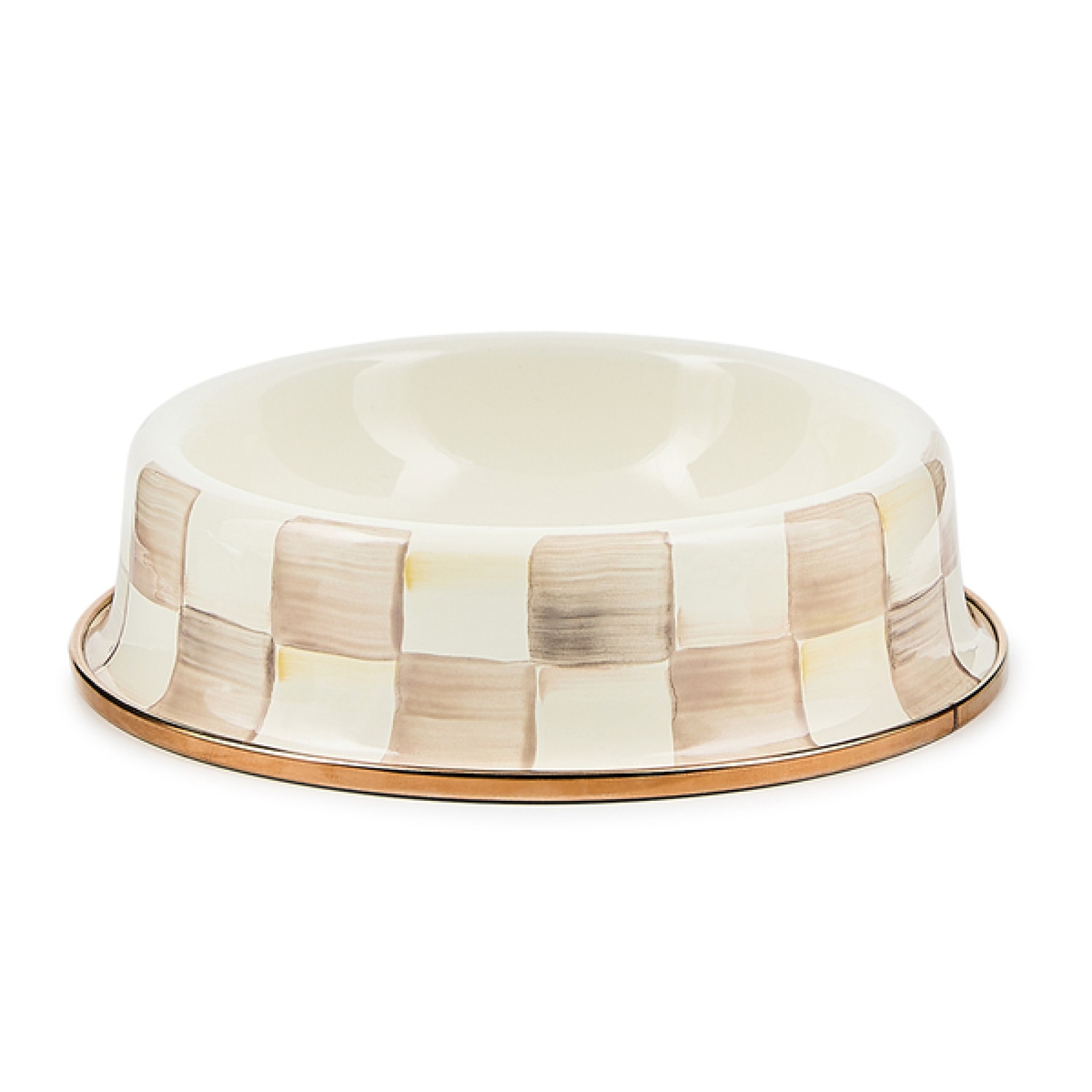 mocha check cat dish 155 mocha check cat dish 155