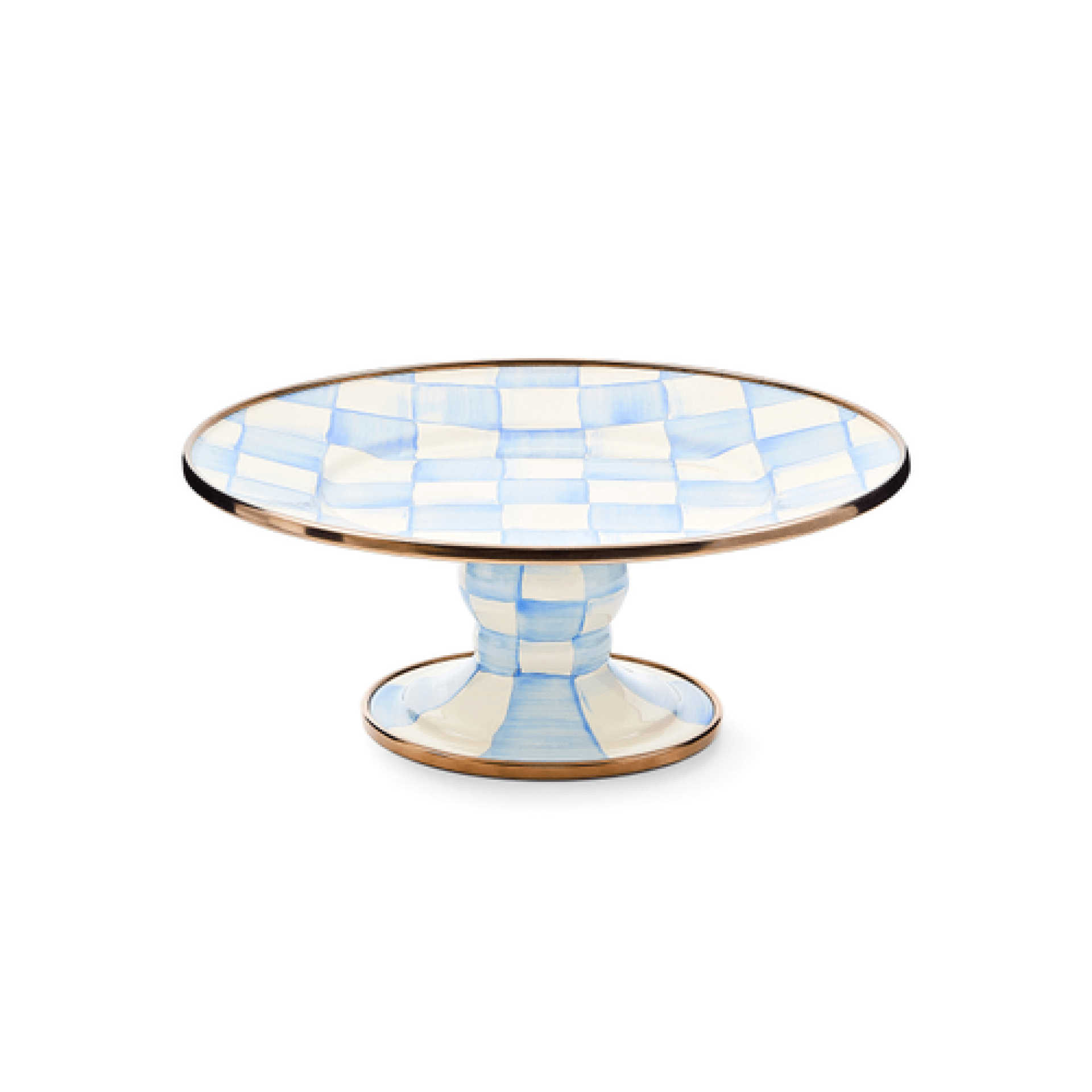 sky check mini pedestal platter 49 sky check mini pedestal platter 49