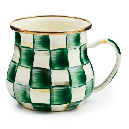 emerald check mug 8 emerald check mug 8