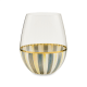 sterling stripe stemless wine glass 151 sterling stripe stemless wine glass 151