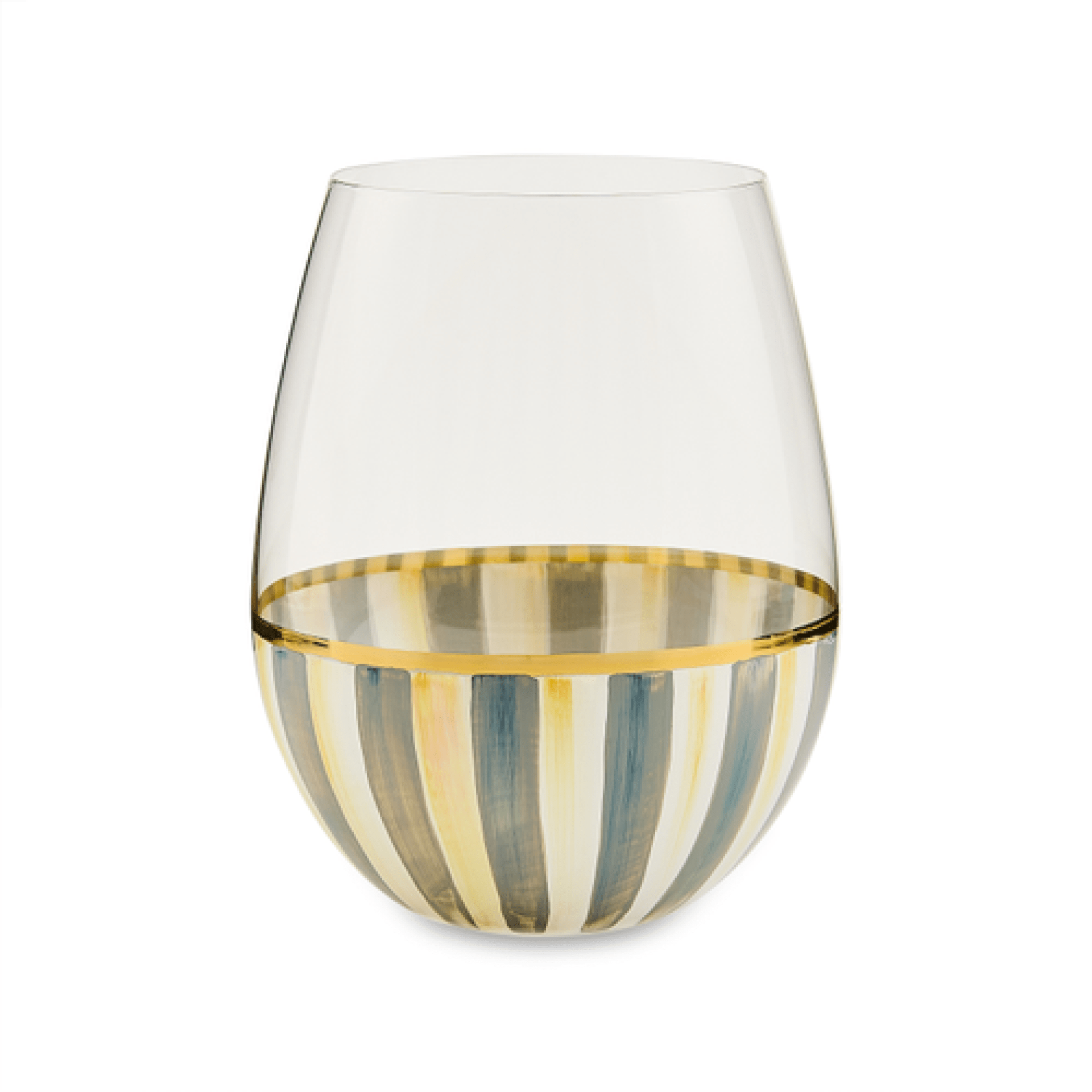 sterling stripe stemless wine glass 151 sterling stripe stemless wine glass 151