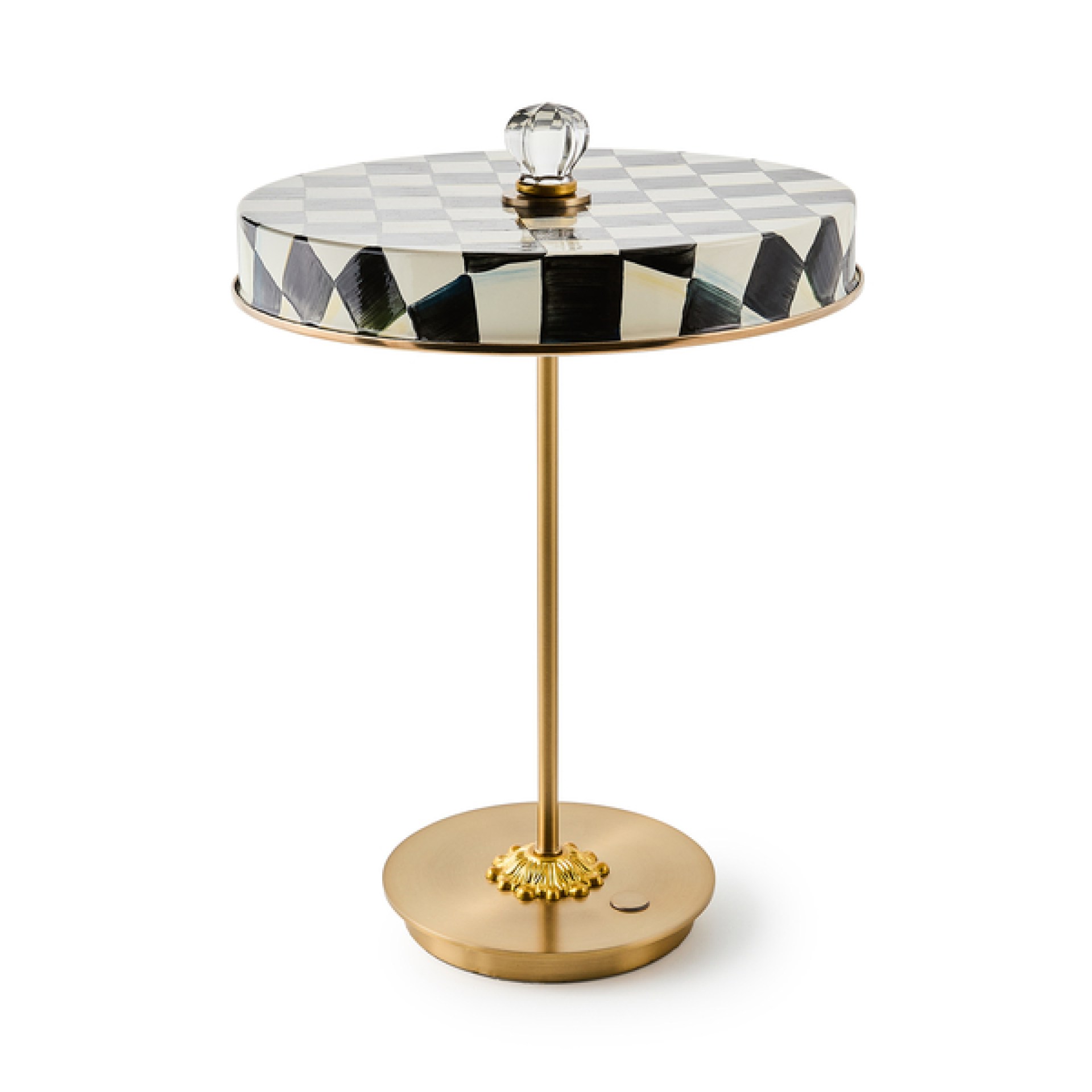 courtly check led rechargeable disk table lamp 78 courtly check led rechargeable disk table lamp 78