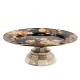 wild rose brown large pedestal platter 144 wild rose brown large pedestal platter 144