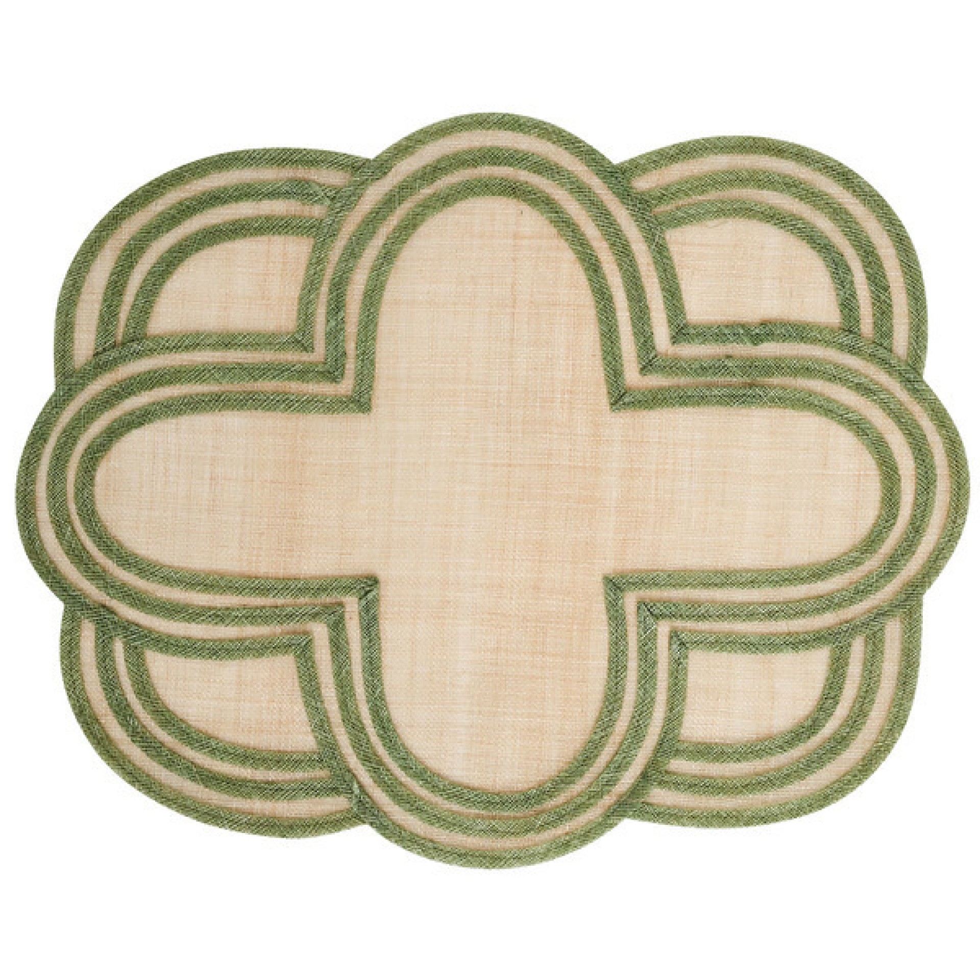 Scallop Stripe Placemat - Seagrass 37 Scallop Stripe Placemat - Seagrass 37