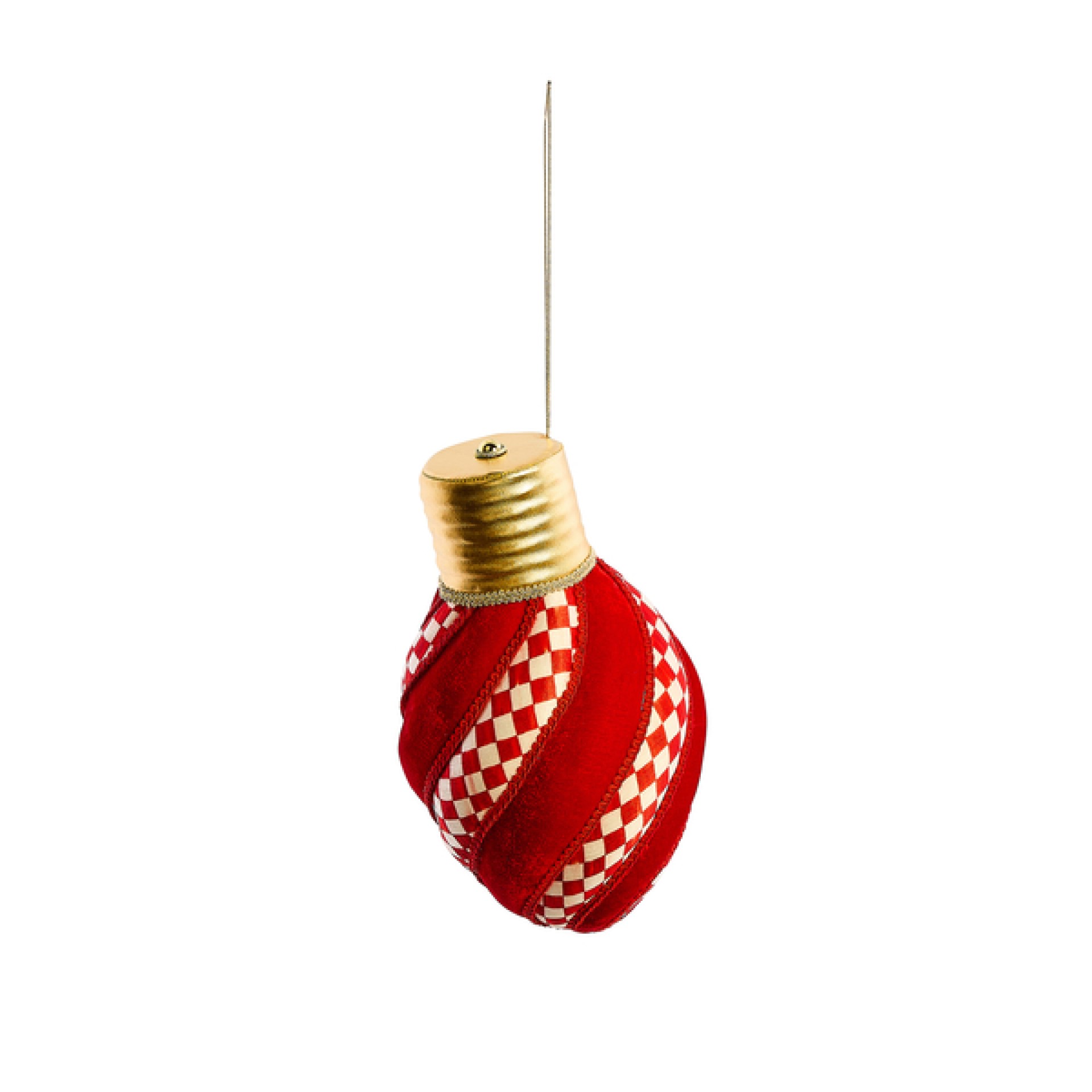 check it out red check lightbulb fabric ornament 75 check it out red check lightbulb fabric ornament 75