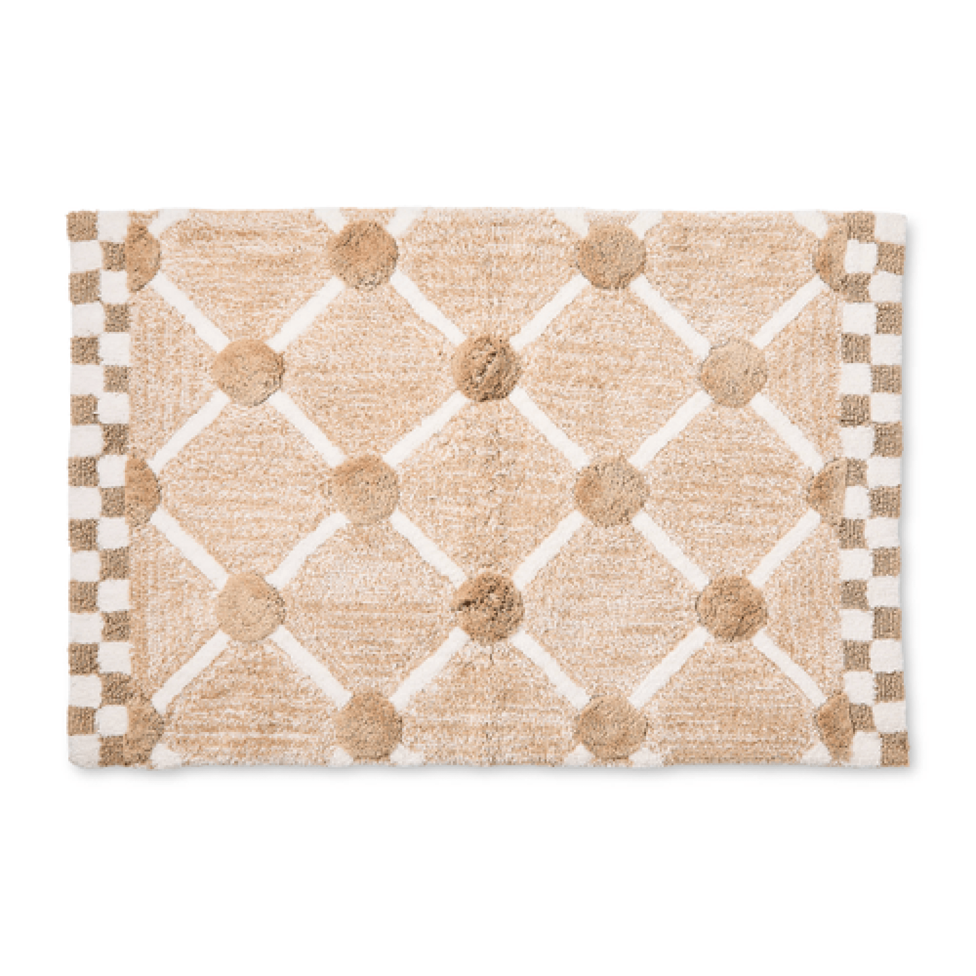 taupe lattice & dot bath rug 155 taupe lattice & dot bath rug 155