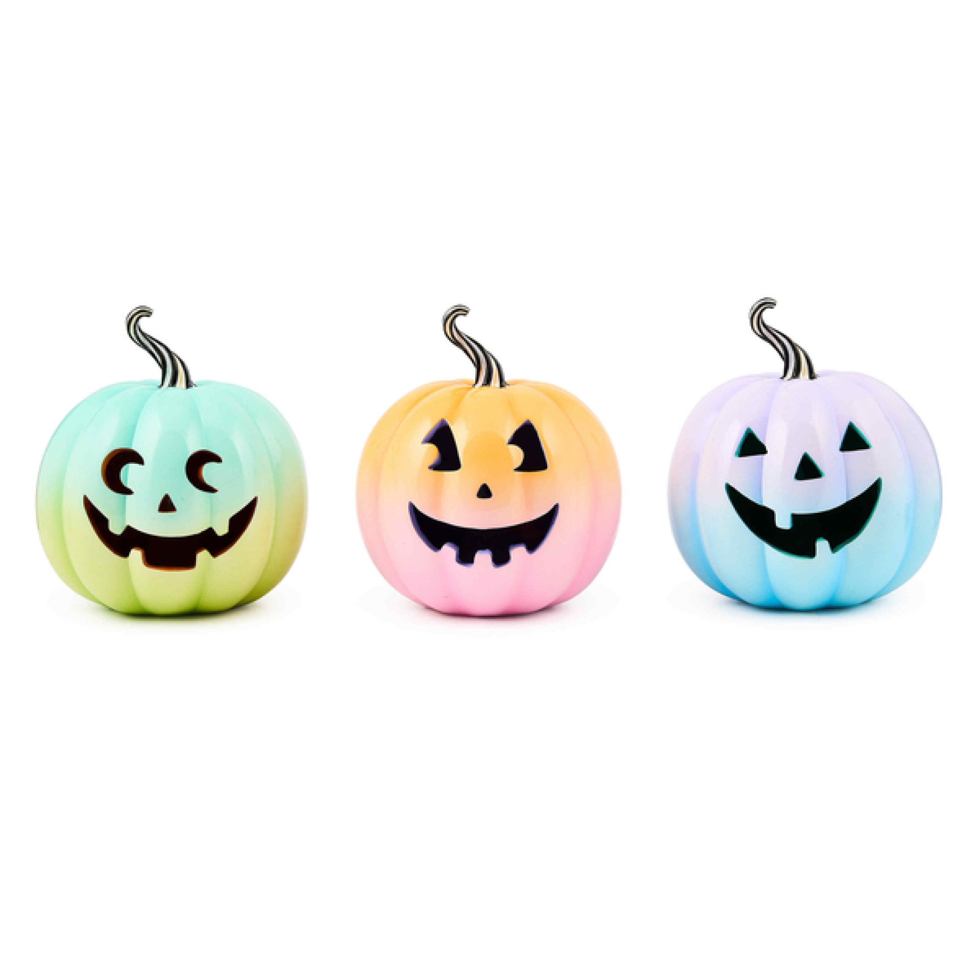 trick or treat illuminated jack o lanterns, set of 3 114 trick or treat illuminated jack o lanterns, set of 3 114