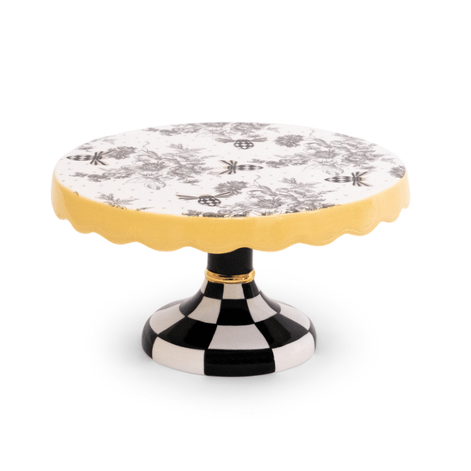 bee toile small pedestal platter 11 bee toile small pedestal platter 11