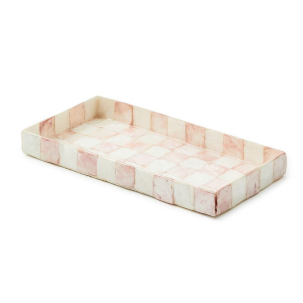 rosy check capiz vanity tray 119 rosy check capiz vanity tray 119