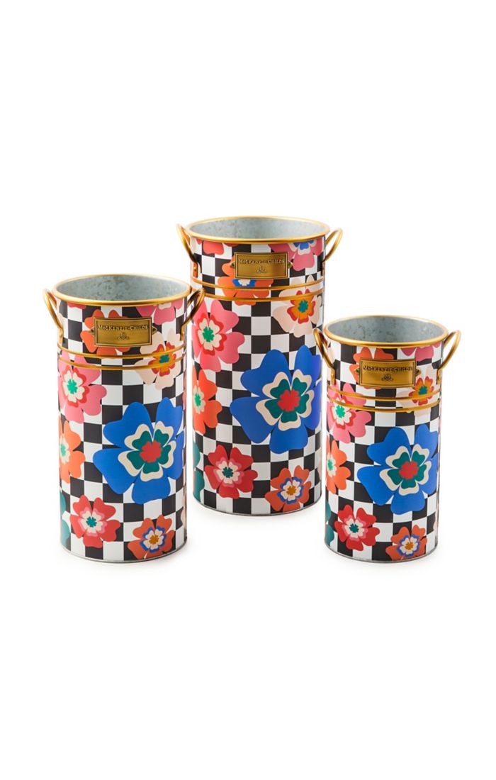 dolce vita flower buckets, set of 3 4 dolce vita flower buckets, set of 3 4