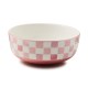 pink check serving bowl 127 pink check serving bowl 127