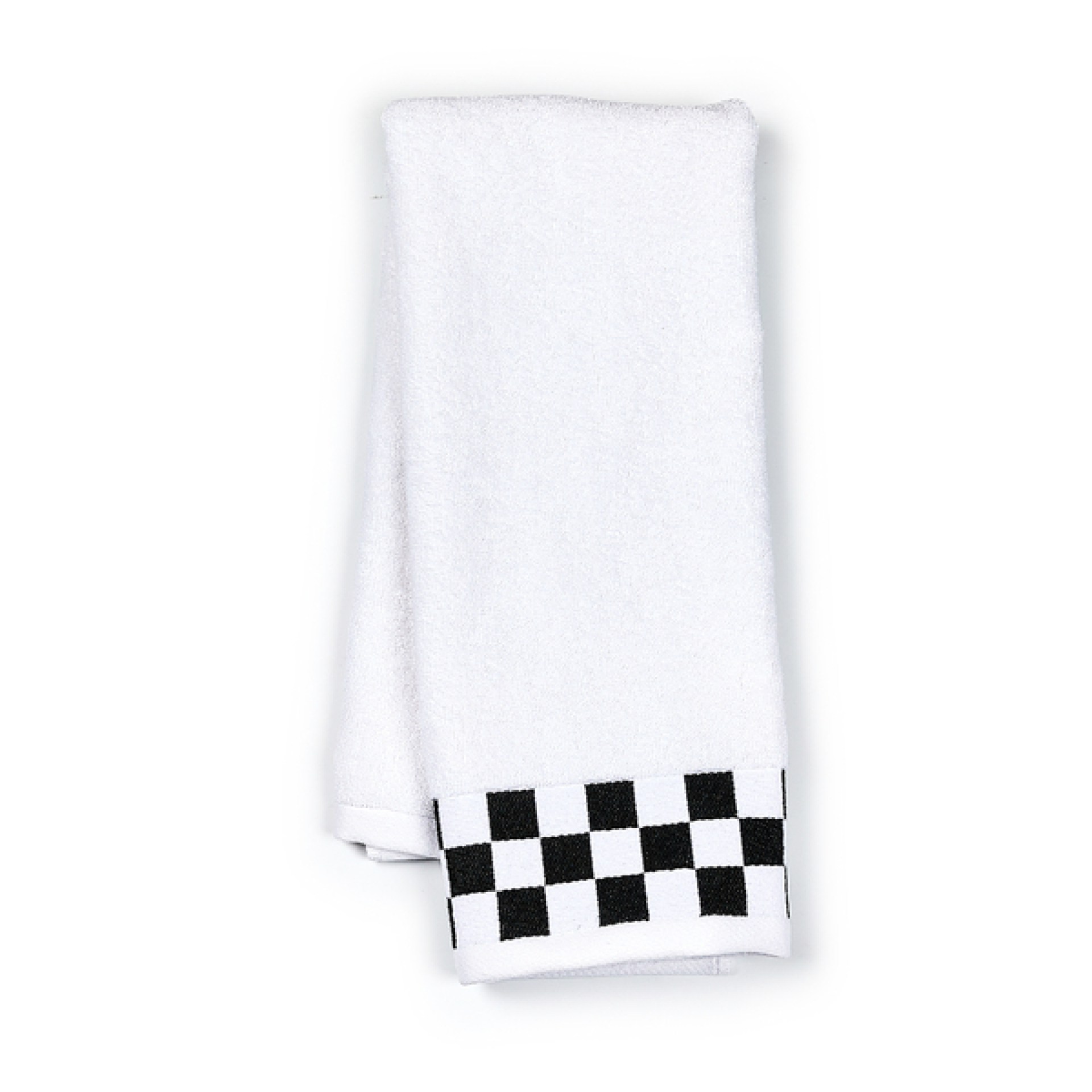 hand towel with black check border 119 hand towel with black check border 119
