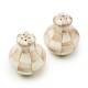 mocha check salt & pepper shakers 43 mocha check salt & pepper shakers 43