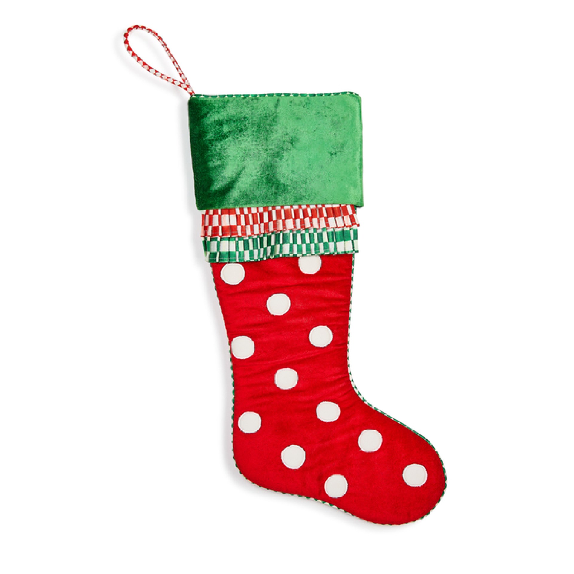check it out red & white polka dot stocking 94 check it out red & white polka dot stocking 94