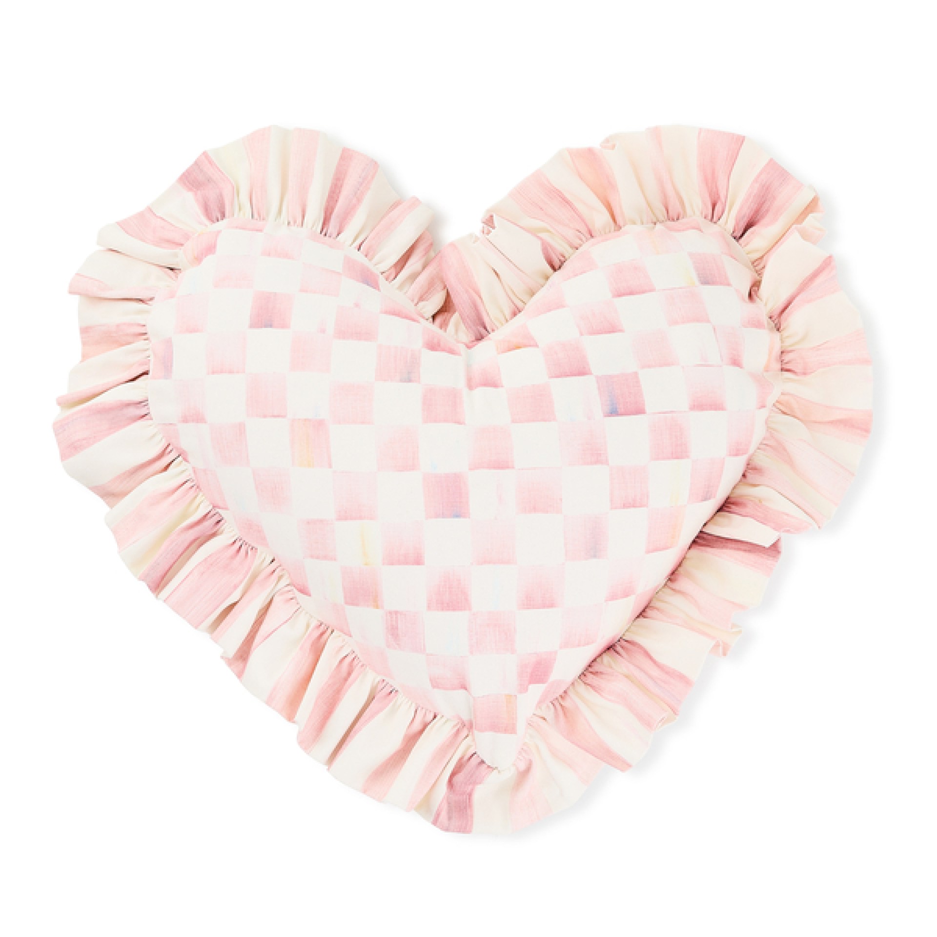 rosy heart throw pillow with ruffle 124 rosy heart throw pillow with ruffle 124