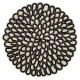 posie black & white beaded placemat 8 posie black & white beaded placemat 8