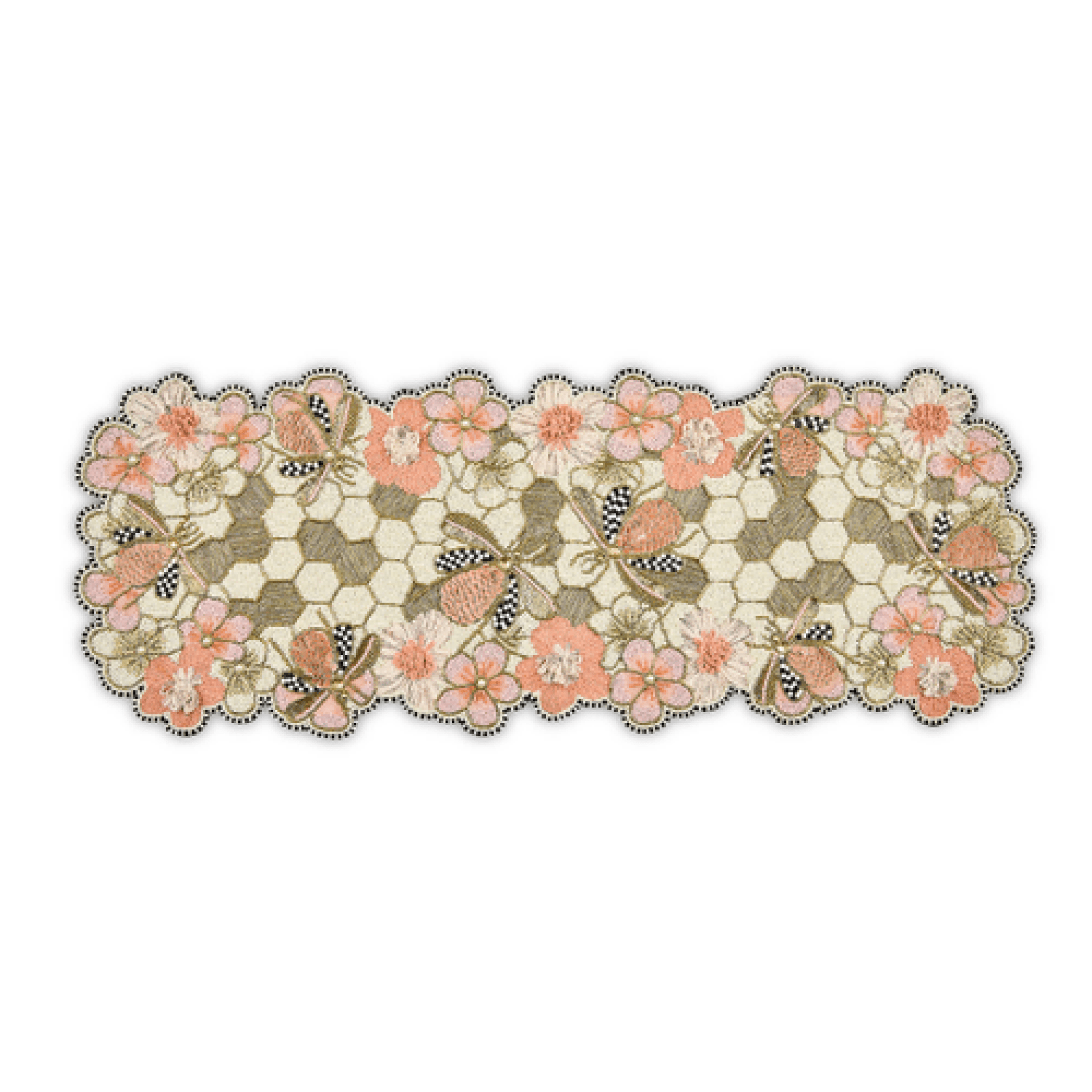 cherry blossom bee beaded table runner 45 cherry blossom bee beaded table runner 45