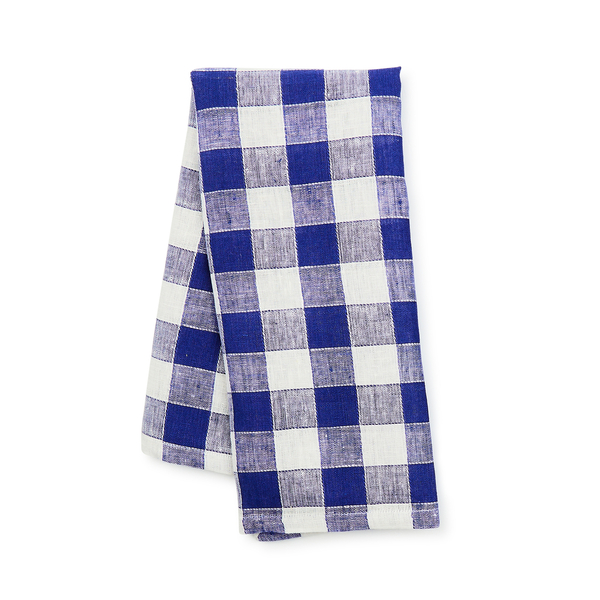 navy check linen dish towel 161 navy check linen dish towel 161