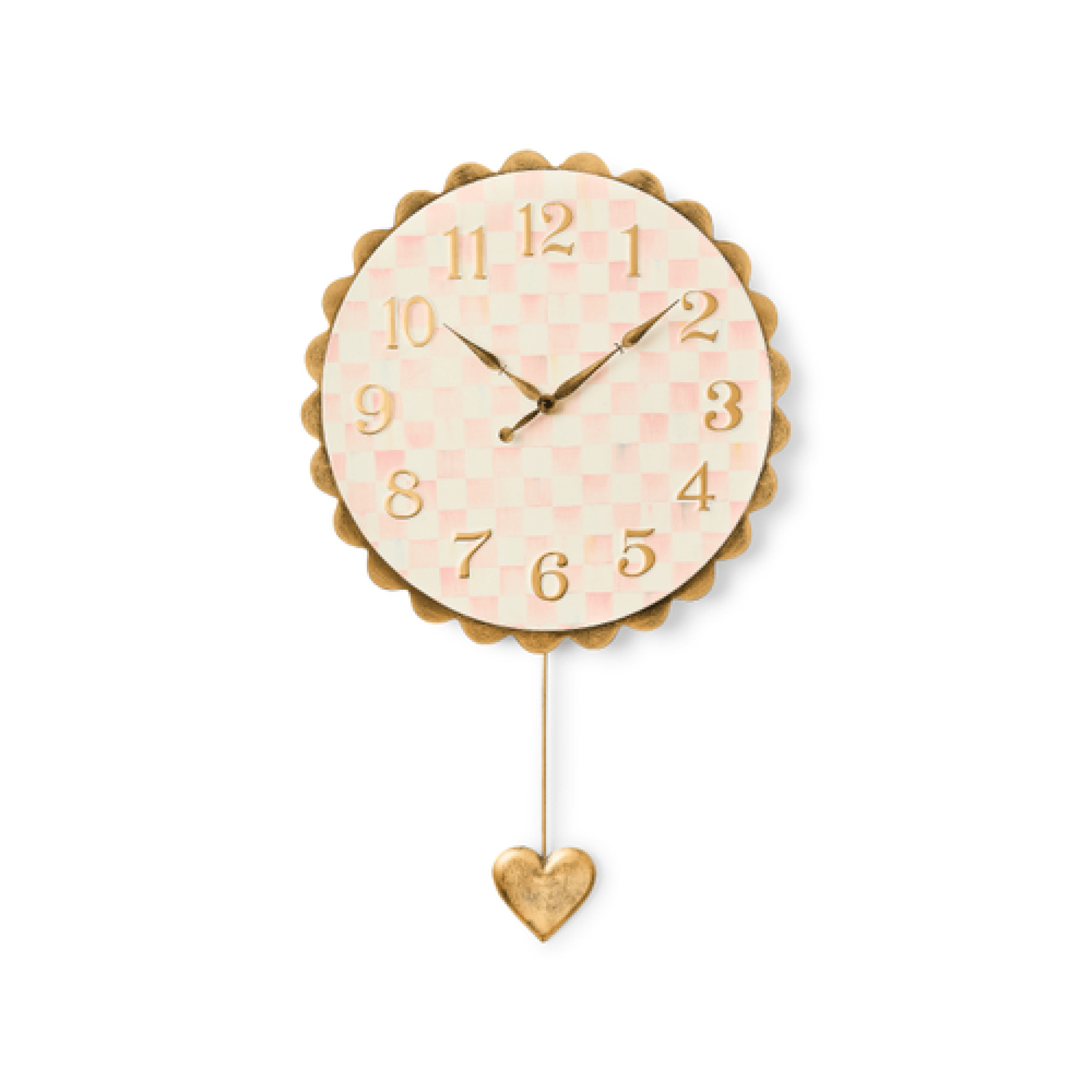 Rosy Check Heart Pendant Clock 13 Rosy Check Heart Pendant Clock 13