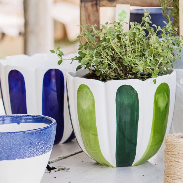 Viva Garden Green Tulip Large Cachepot 33 Viva Garden Green Tulip Large Cachepot 33