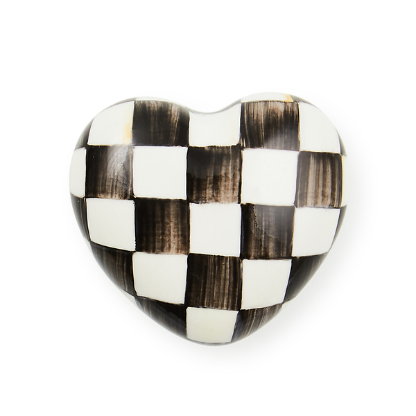 courtly check heart knob 308 courtly check heart knob 308
