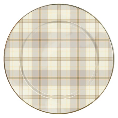 tartan latte charger/plate 19 tartan latte charger/plate 19