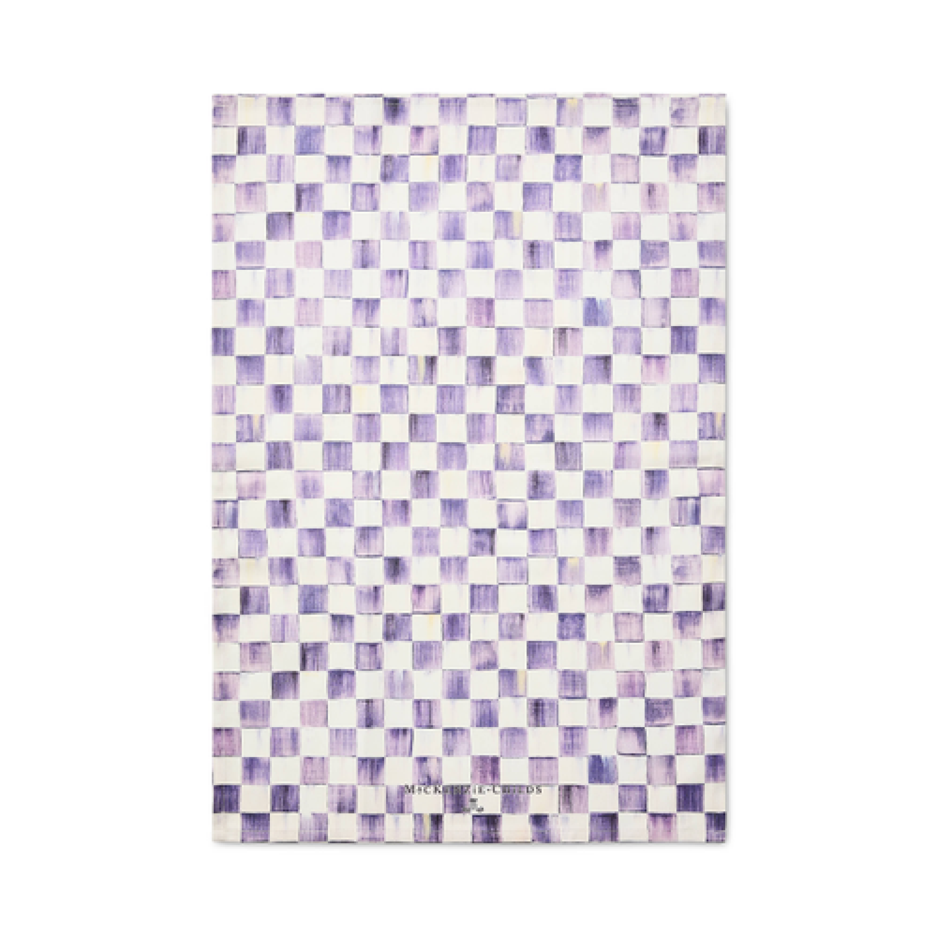 violet check printed dish towel 40 violet check printed dish towel 40
