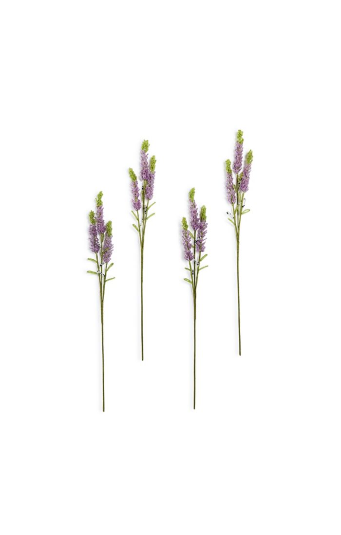 lavender beaded flower stem, set of 4 63 lavender beaded flower stem, set of 4 63