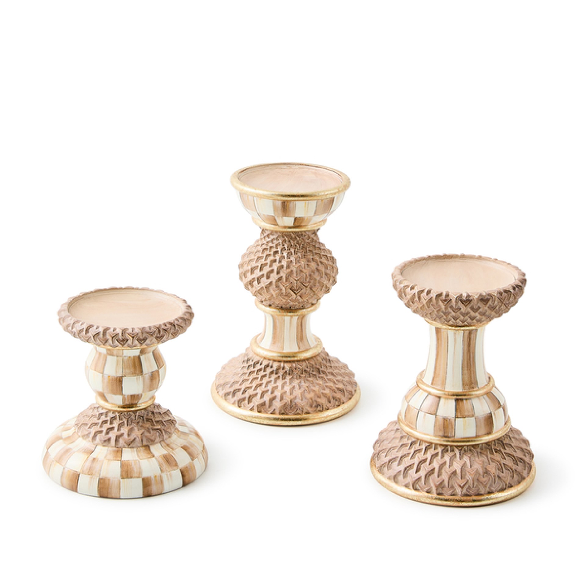 mocha pillar candle holders, set of 3 91 mocha pillar candle holders, set of 3 91