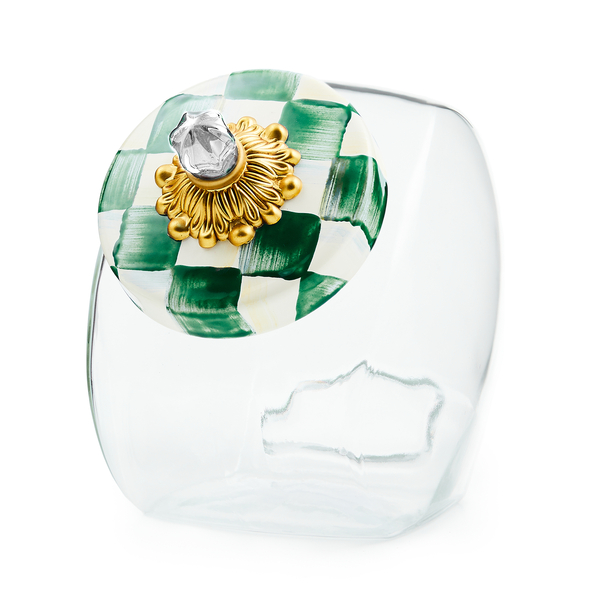 sweets jar with emerald check lid 76 sweets jar with emerald check lid 76