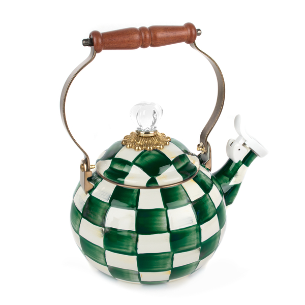 emerald check whistling tea kettle 41 emerald check whistling tea kettle 41