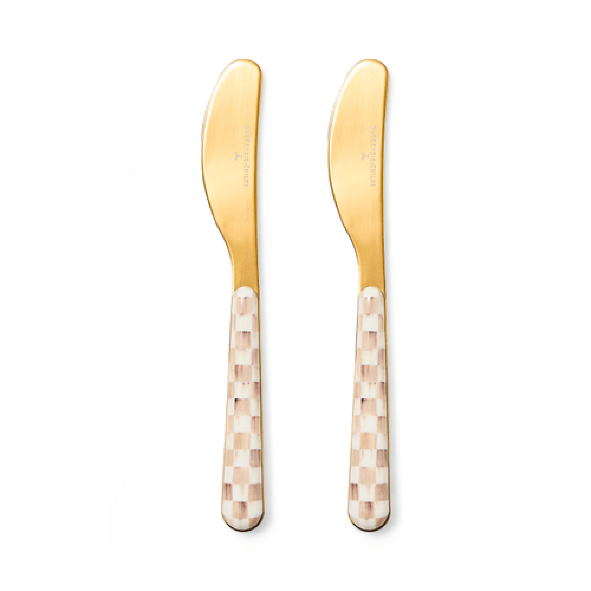 mocha check bistro spreaders, set of 2 93 mocha check bistro spreaders, set of 2 93