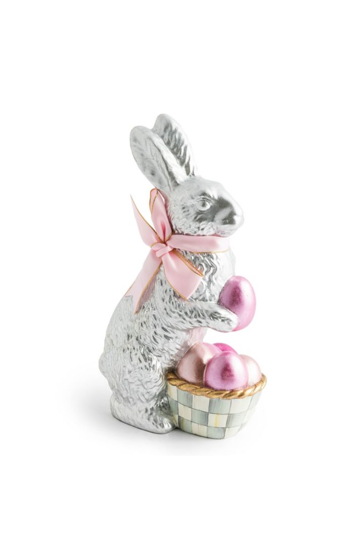 touch of pink foil bunny - silver 17 touch of pink foil bunny - silver 17