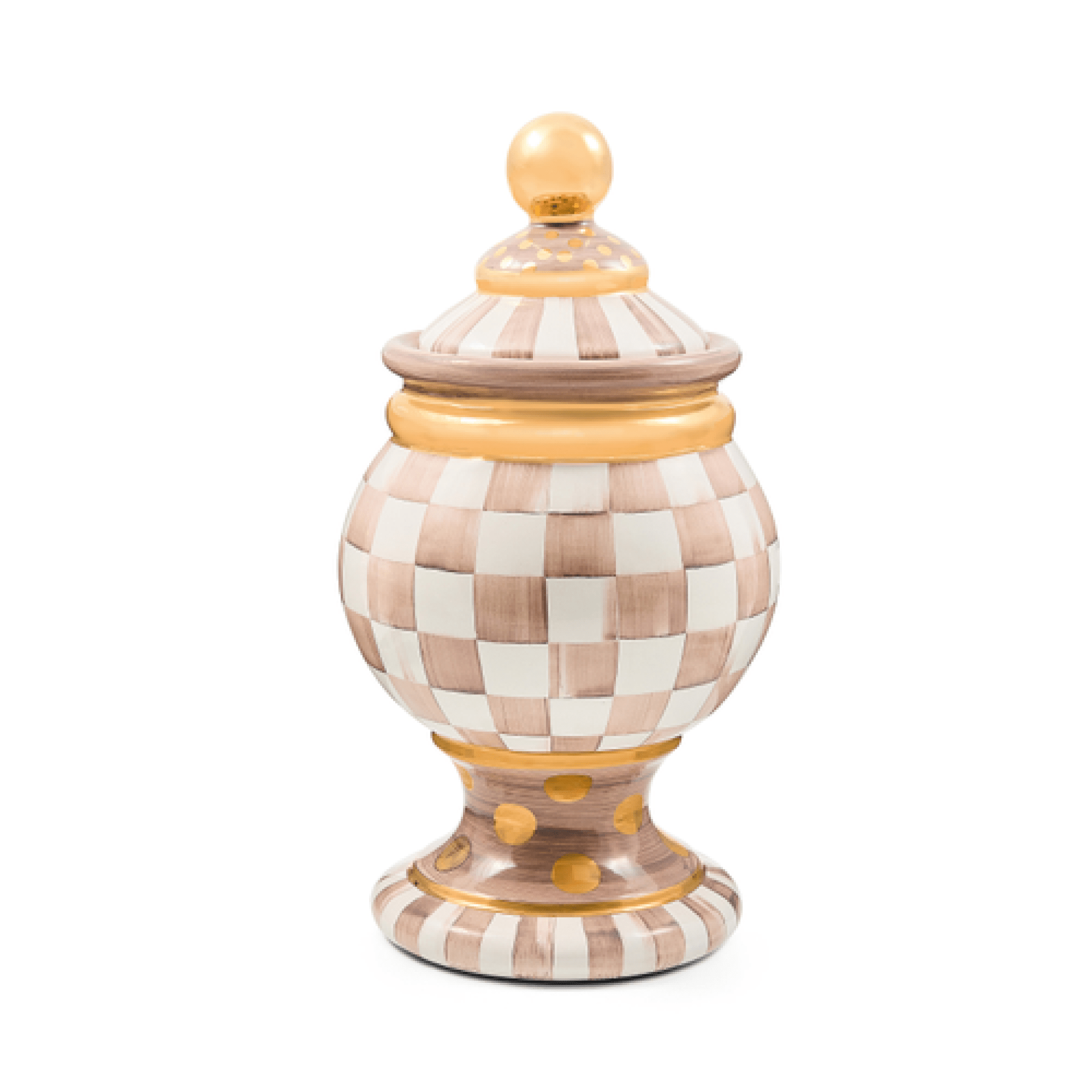 mocha check ceramic globe canister 8 mocha check ceramic globe canister 8