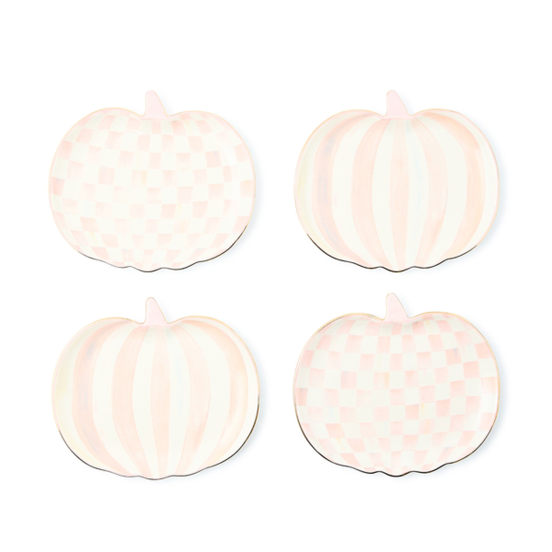 rosy check pumpkin ceramic dessert plates, set of 4 88 rosy check pumpkin ceramic dessert plates, set of 4 88