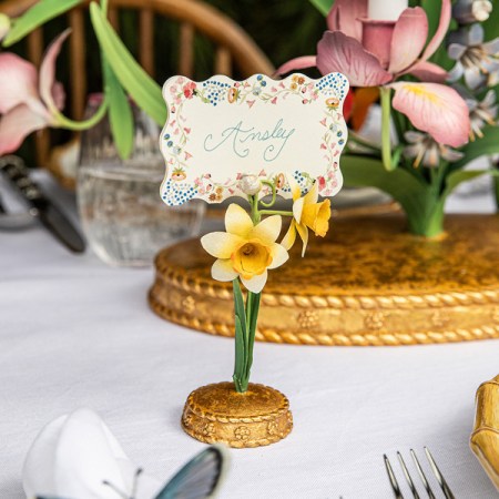 Meadow Walk Daffodil Place Card Holder - Yellow 68 Meadow Walk Daffodil Place Card Holder - Yellow 68