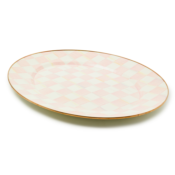 rosy check large oval platter 257 rosy check large oval platter 257