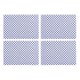 navy check placemat, set of 4 45 navy check placemat, set of 4 45